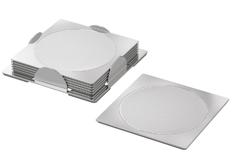 Coaster square stainless steel