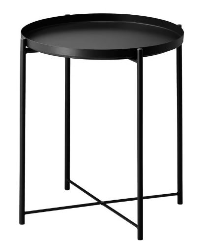 Tray table black