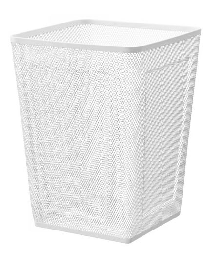 Wastepaper Basket white