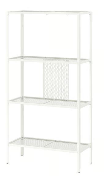Shelving unit metal white