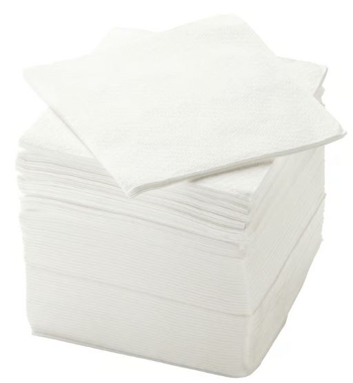 Paper napkin white