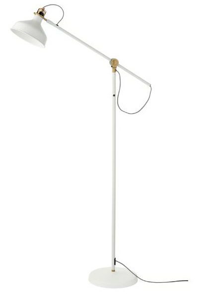 RANARP Floor reading lamp black