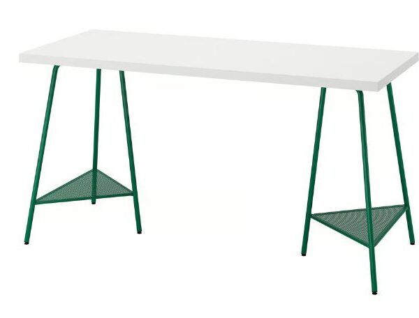 Desk white green