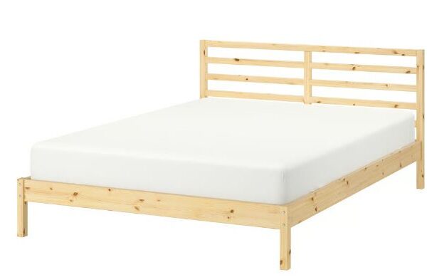 Bed frame stained Pine