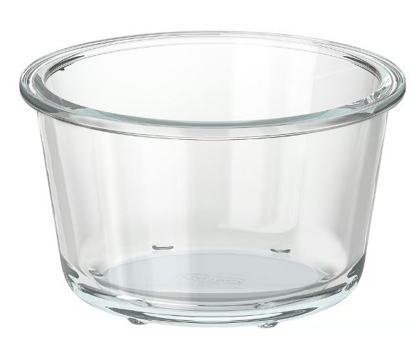Food container round glass