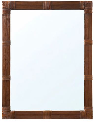 KLIBBAL mirror brown 20x39 cm