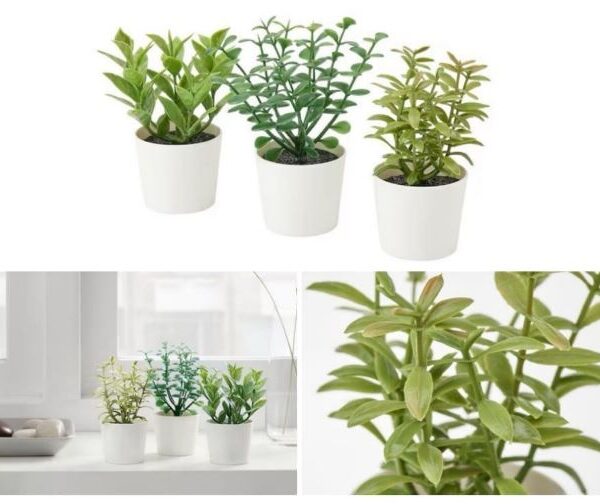 FEJKA Artificial Poted Plant 3 HERBS
